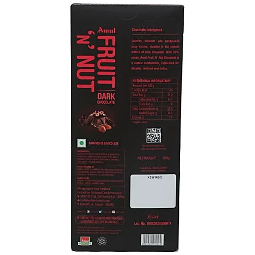 Amul Fruit N Nut Dark Chocolate