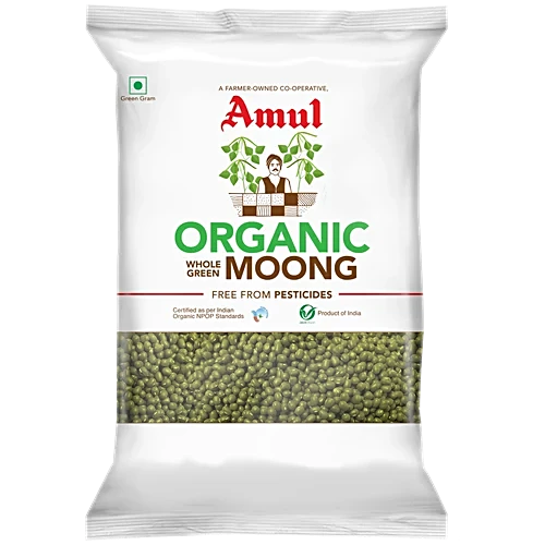 Amul Organic Moong Whole 1 KG