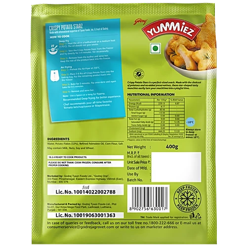 Godrej Yummiez Crispy Potato Starz 400 g