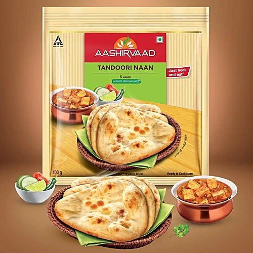 ITC Aashirvaad Tandoori Naan Frozen