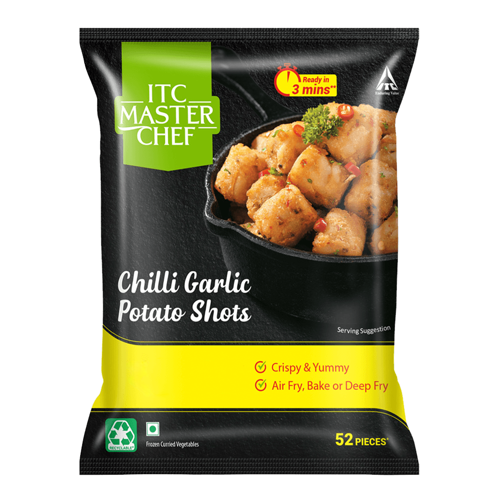 ITC Master Chef Chilli Garlic Potato Shots Frozen
