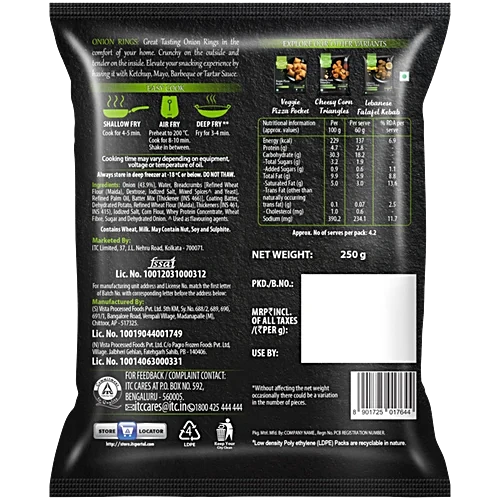 ITC Master Chef Crispy Onion Rings Frozen