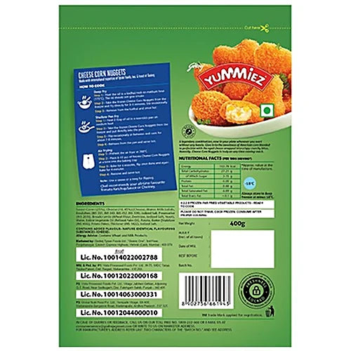 Godrej Yummiez Cheese Corn Nuggets 400 g
